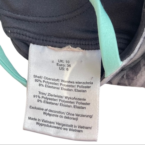 Unbranded Grey Printed Criss Cross Back Sports Bra 1320 - Picture 6 of 7